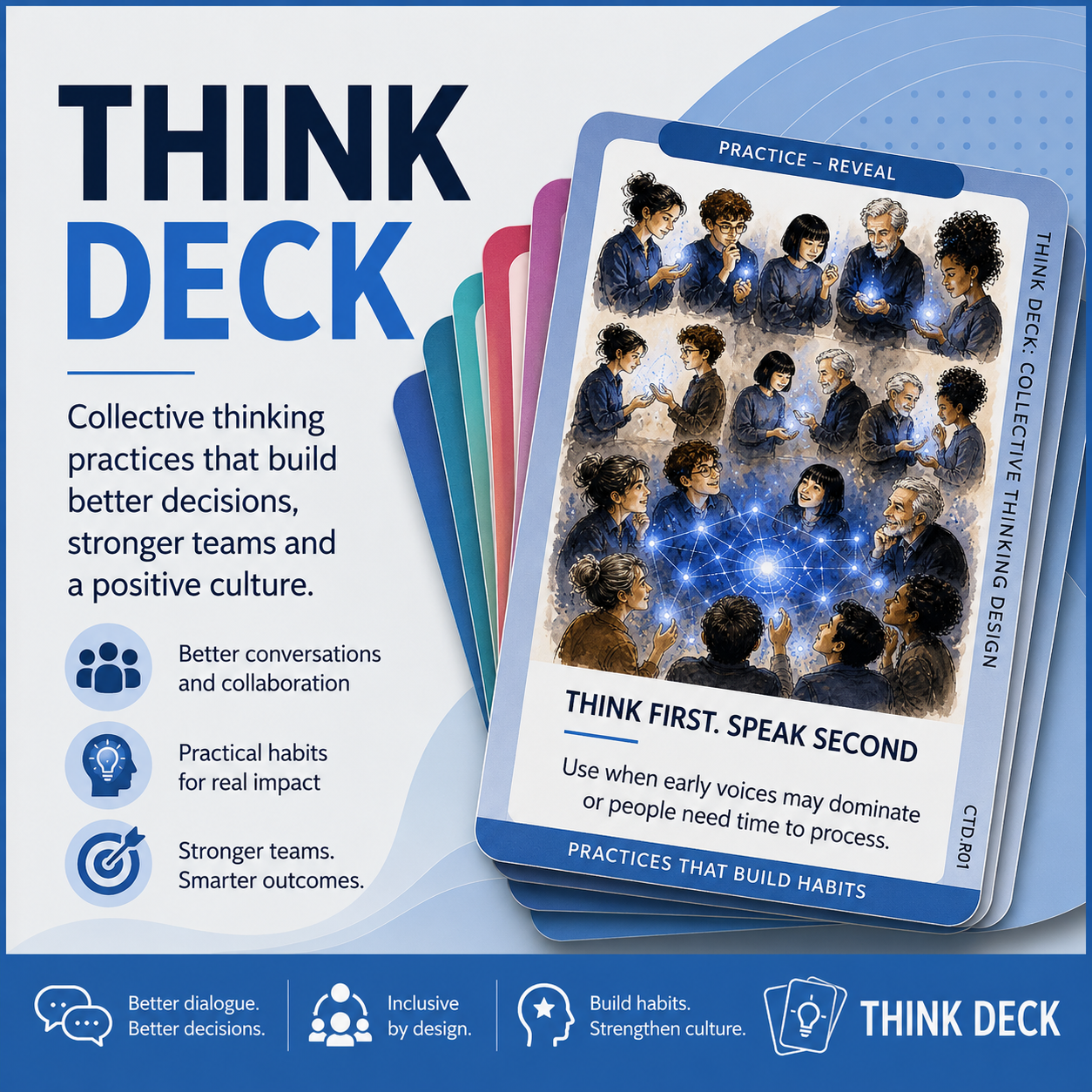 The physical Think Deck used within Beneath the Waterline